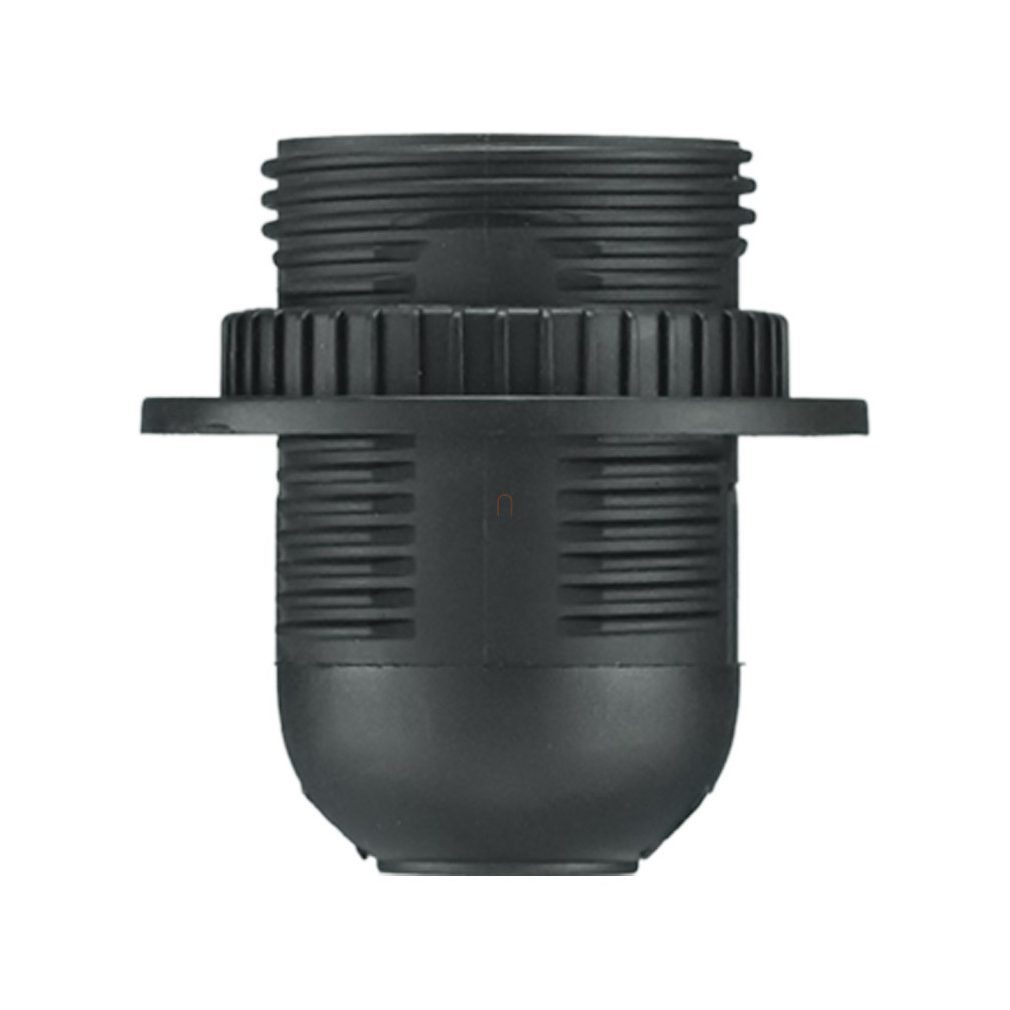 E27 soclu pentru candelabru negru, plastic (F 27-303 M) delux DEL077