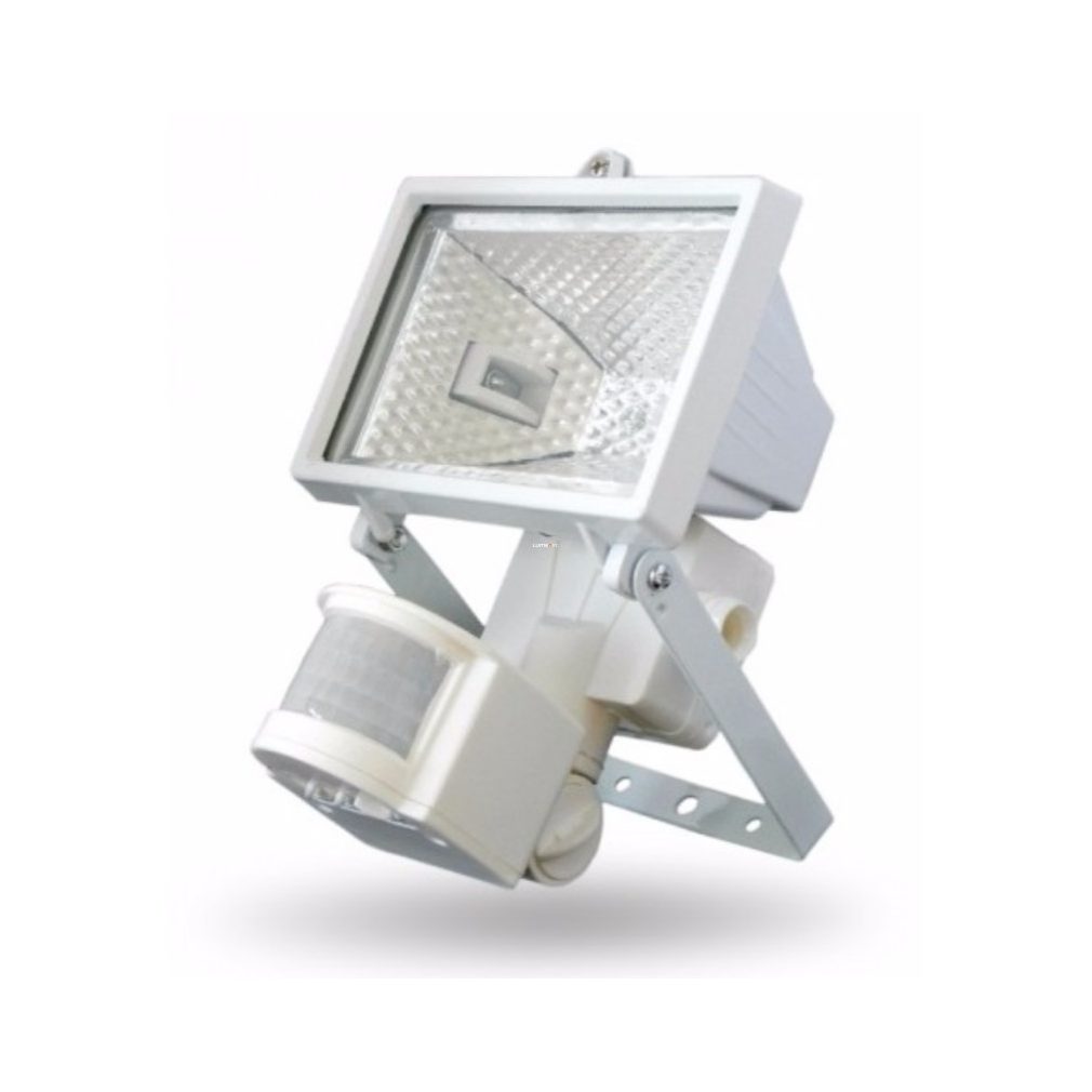 Reflector 120W cu senzor de mișcare alb (produsul nu include sursa de lumină) - deLux DEL084