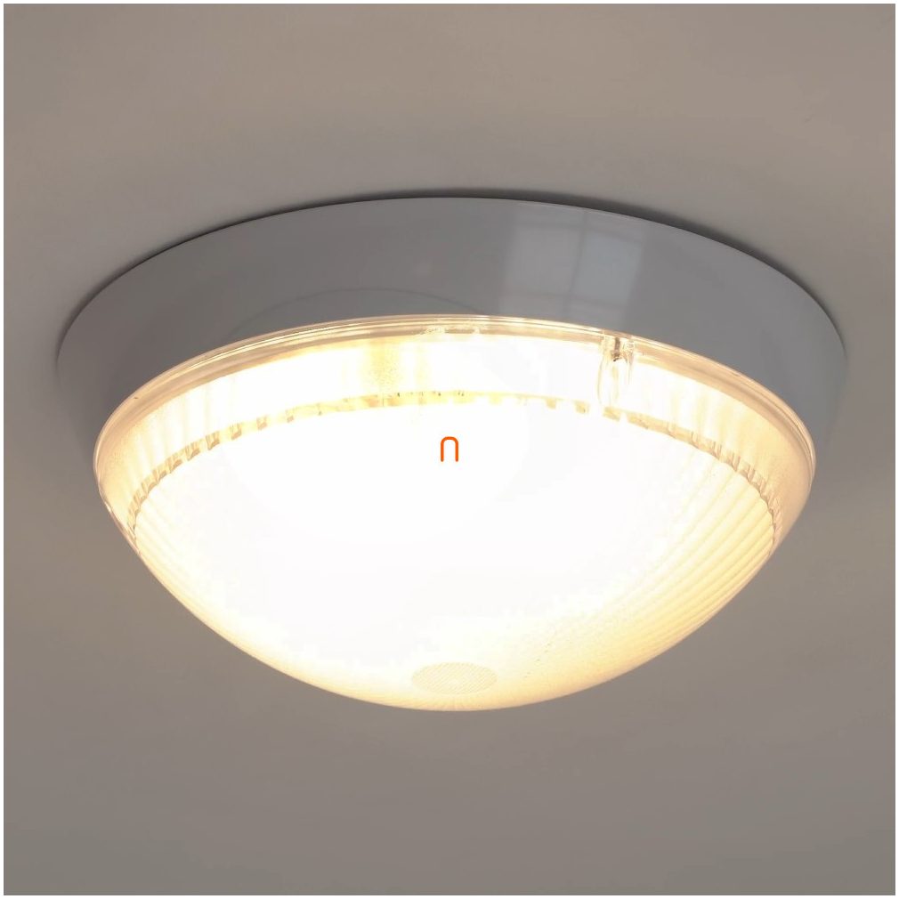 Corp de iluminat LED, rotund, opal, 2xE27, IP65, max. 2x25W - Nicky deLux DEL307