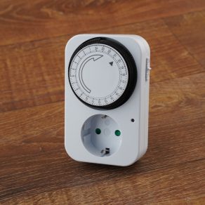   Comutator mecanic cu temporizator zilnic Stilo, alb, max. 3600 W, 220-240 V, 16 A, 24 ore - STI375