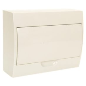   Distribuitor mic Stilo pentru perete exterior cu ușă solidă 1/8, șină IP30 PE/N - STI468