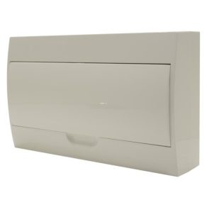   Cutie de distribuție mică Stilo, montată pe perete, ușă completă 1/18, șină IP30 PE/N - STI470