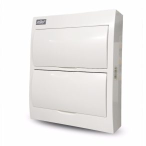   Cutie de distribuție mică Stilo, montată pe perete, ușă completă 2/24, șină IP30 PE/N - STI471