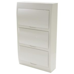   Cutie de distribuție mică Stilo, montată pe perete, ușă completă 3/36, șină IP30 PE/N - STI472
