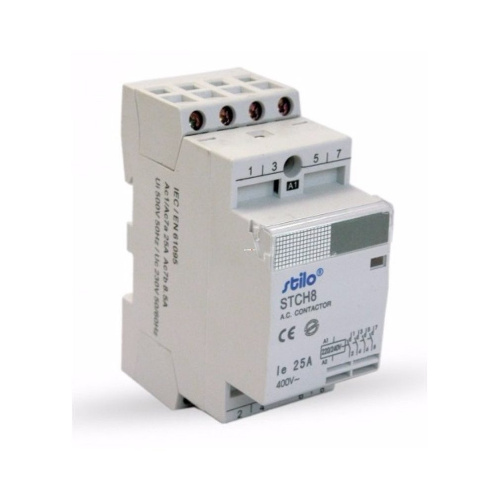 Contactor modular Stilo STCH8 40-40 230VAC, 4 poli 3 module
