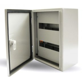   Dulap metalic pentru întrerupătoare automate miniaturale, 24 module, 2 rânduri, mascat, 400x300x200mm - MC-4030D20R2-SDL Skybox SKY509