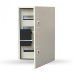   Dulap metalic pentru întrerupătoare automate miniaturale, 64 module, 4 rânduri, mascat, 600x400x260mm - MC-6040D26R4-SDL Skybox SKY511