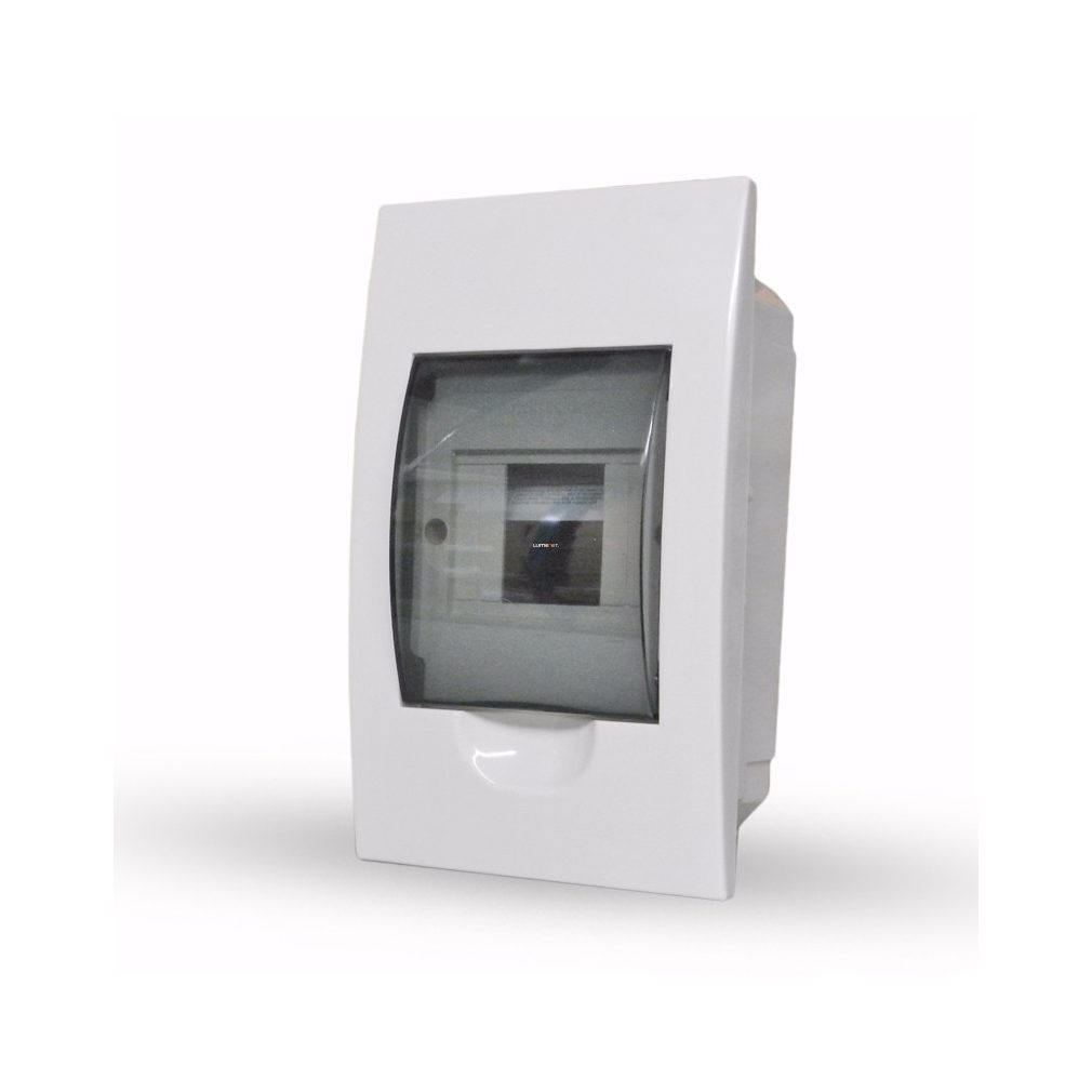 Distribuitor Stilo încastrat cu ușă transparentă 1/4 IP30 cu șină PE/N