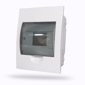   Distribuitor mic Stilo încastrat 1/6 cu ușă transparentă IP30 șină PE/N - STI606