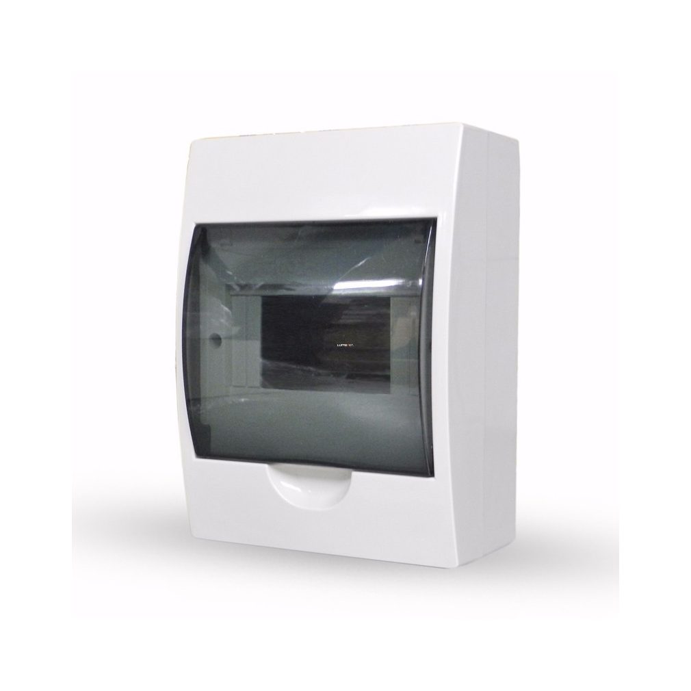 Stilo distribuitor de perete cu ușă transparentă 1/4 IP30 cu șină PE/N