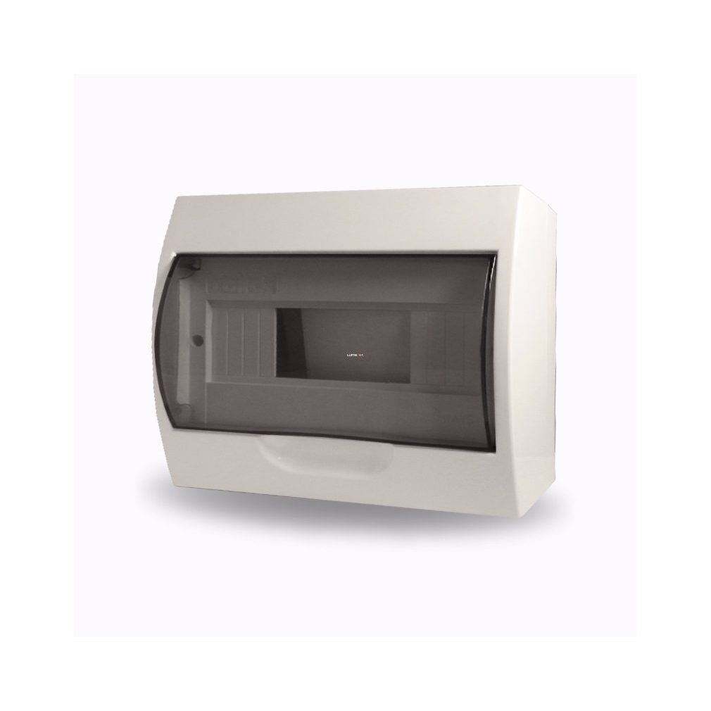 Stilo distribuitor de perete cu ușă transparentă 1/8 IP30 cu șină PE/N