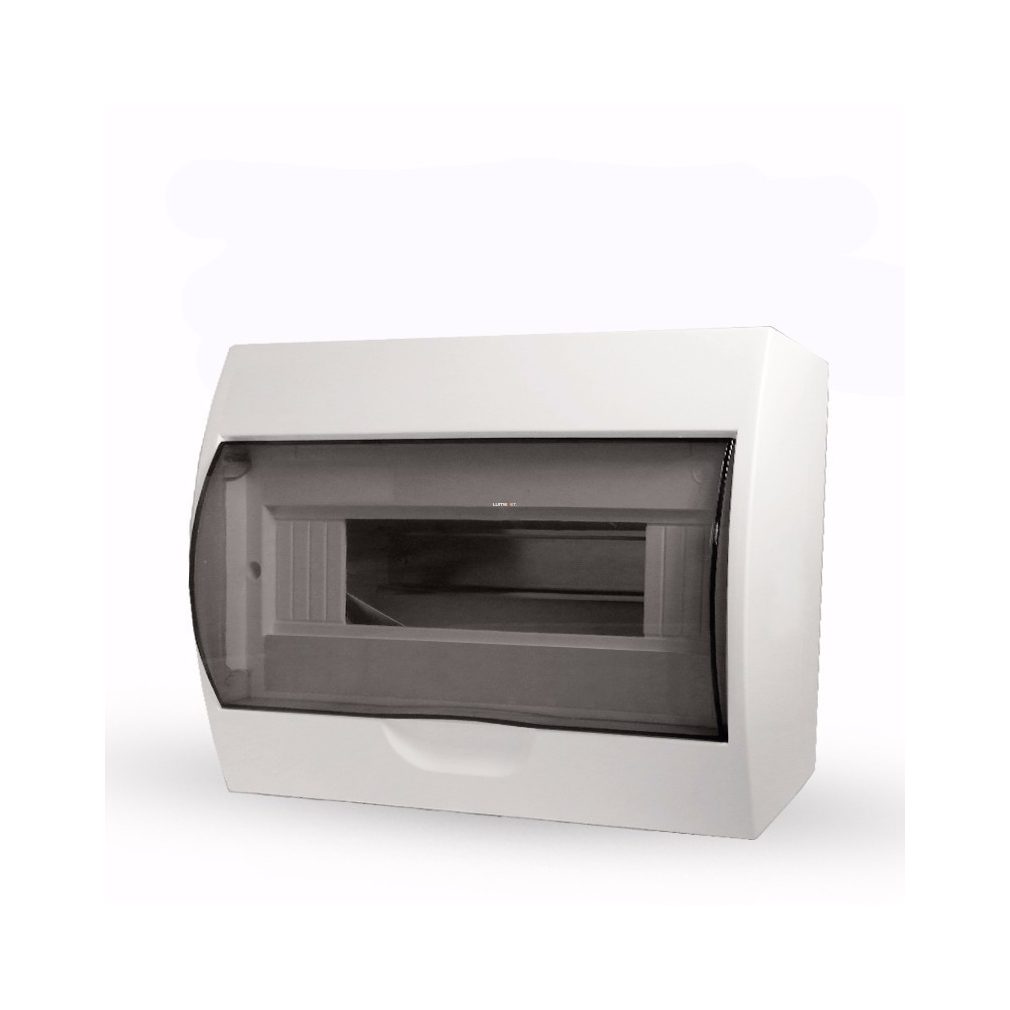 Stilo distribuitor de perete cu ușă transparentă 1/12 IP30 cu șină PE/N