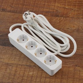   Priză multiplă Stilo cu 4 prize, cablu MT 3x1,5 mm² de 3 m - STI770