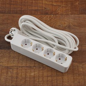   Priză multiplă Stilo cu 4 prize, cablu MT 3x1,5 mm² de 5 m - STI771