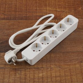   Priză multiplă Stilo cu 5 prize, cablu MT 3x1,5 mm² de 1,5 m - STI775