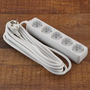   Priză multiplă Stilo cu 5 prize, cablu MT 3x1,5 mm² de 5 m - STI777