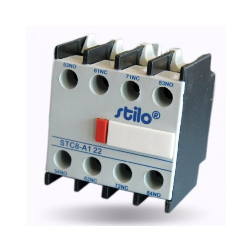 Stilo STC8 contact auxiliar frontal 2 blocaje + 2 deschidere