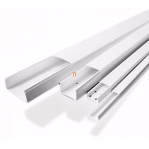   Canal pentru cabluri Stilo MCSN 60x40 (lățime/înălțime) alb STI940 (48 m/pachet) - STI940