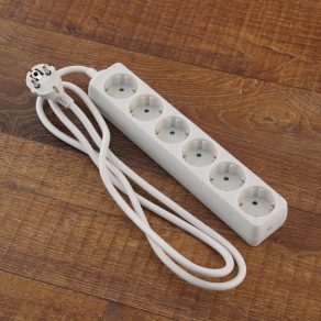   Priză multiplă Stilo cu 6 prize, cablu MT 3x1,5 mm² de 1,5 m - STI955