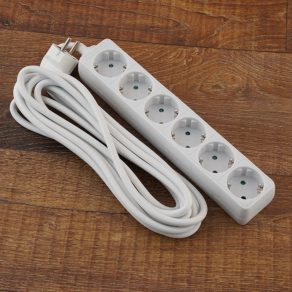   Priză multiplă Stilo cu 6 prize, cablu MT 3x1,5 mm² de 5 m - STI957