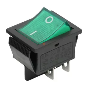 Întrerupător basculant verde 16 A – 250 V 09029ZO Globiz
