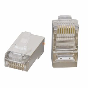 Conector modular telefonic 8P8C ecranat (FTP Cat.5, 100MHz)