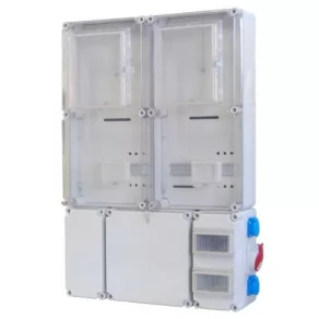   PVT EON 6090 Á-V KF-3Fi - AM PVT6090Á-VKF-3Fi 2x1-3F priză de cablu + ieșire, set complet cu fereastră EM, încuietoare cu cheie, mască inferioară