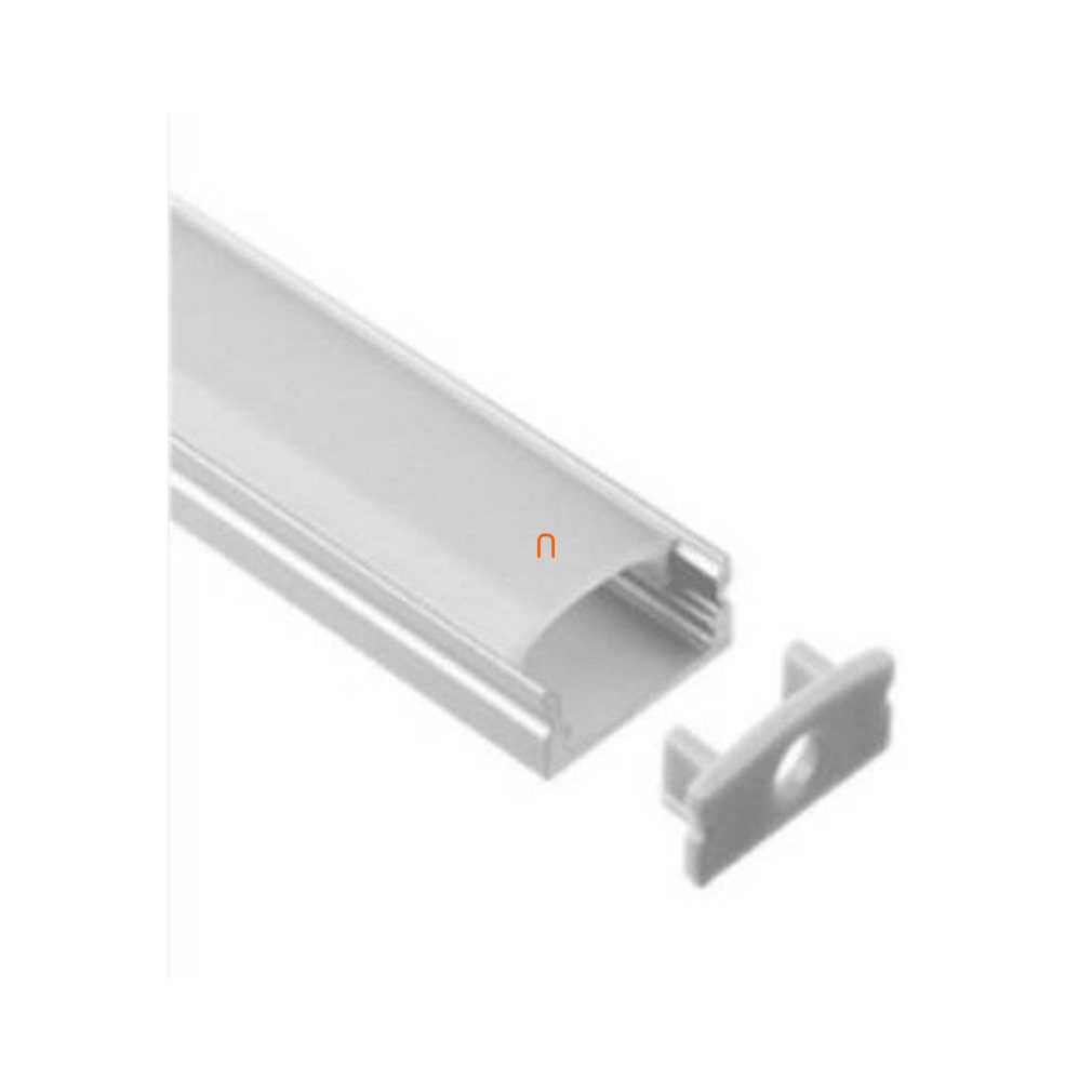 Șină din aluminiu pentru bandă LED SET suprafață 12 mm dimensiune interioară 2 m + capac mat CLS67612M