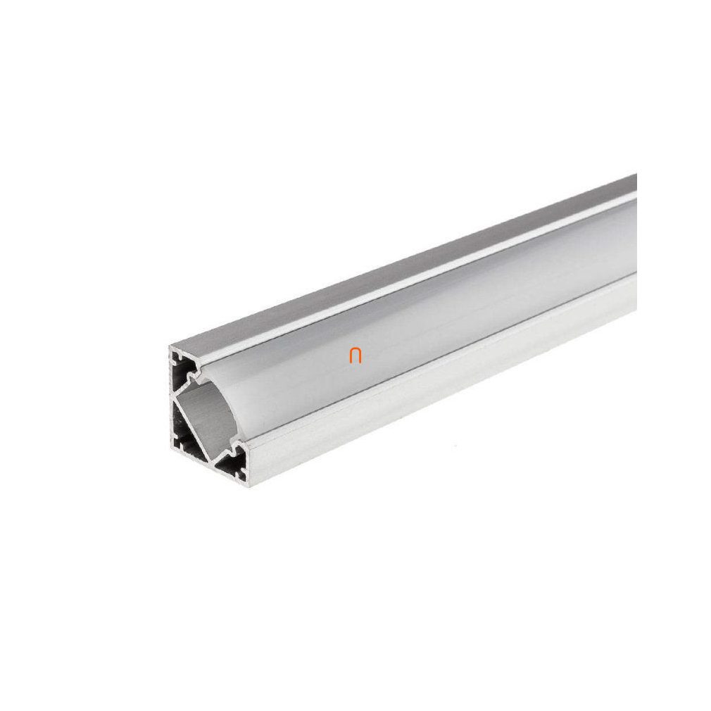 Set de șine din aluminiu pentru benzi LED cu capac mat pentru colțuri la 45 de grade, 2 m CLS67632M ClearLED