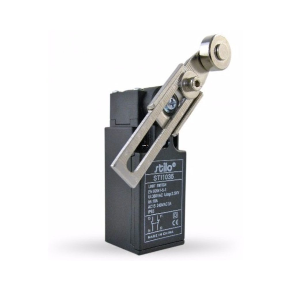 Stilo comutator de limită reglabil cu braț rulant, 3A/240VAC, 1NC+1NO