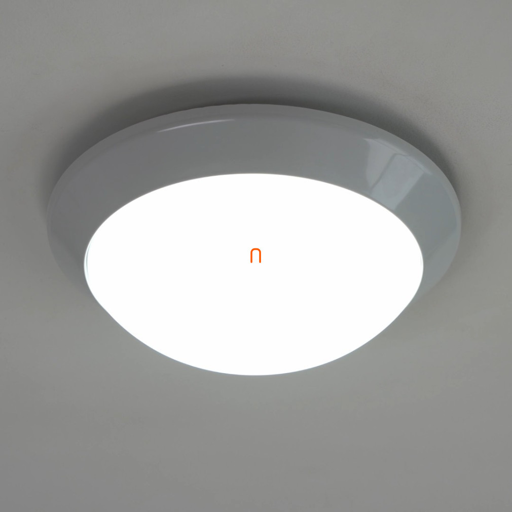 Corp de iluminat LED, rotund, opal, cu senzor de mișcare cu microunde de 360 de grade, 10 W, 900 lm, 4000 K, 180 grade, IP54, 240 V, 156xSMD3538 - Nelly deLux DEL1052