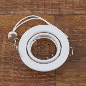   Corp de iluminat cu halogen 50W, spot alb orientabil MR16 - deLux DEL1095