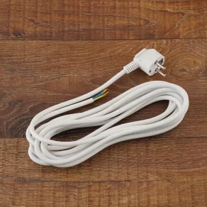   Cablu MT cu conector Stilo Flexo, 5 m, 3x1 mm², alb - STI1099