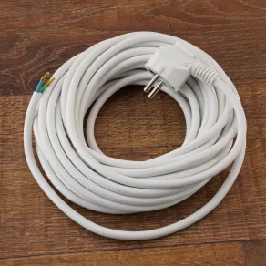   Cablu MT cu conector Stilo Flexo, 10 m, 3x1 mm², alb - STI1100