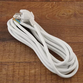  Cablu MT cu conector Stilo Flexo, 5 m, 3x1,5 mm², alb - STI1102