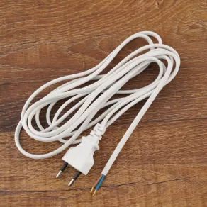  Cablu MTL cu conector Stilo Flexo, 3 m, 2x0,75 mm², alb - STI1104