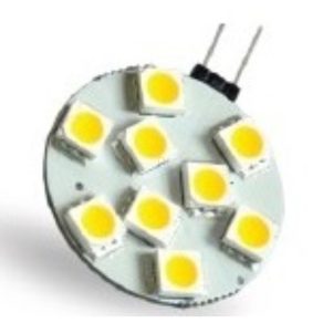   LED G4 1,8 W 130 lm 4000 K sursă de lumină albă neutră 180 grade Ra80 12 V CA/CC (9 LED-uri SMD5050) DEL1141 deLux