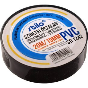 Bandă izolatoare Stilo 20x19 negru - STI1242