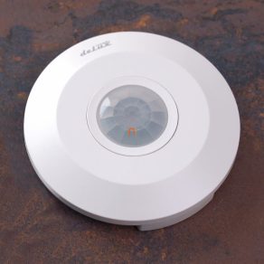   Senzor de mișcare 360 grade alb, IP20, cu 3 senzori SLIM DEL1255
