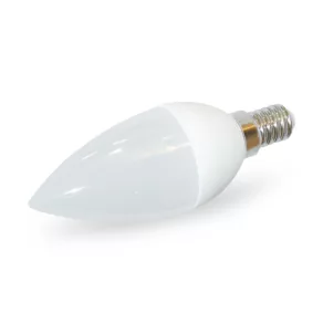   LED gyertya 5W E14 400lm 2700K meleg fehér fényforrás 270fok Ra80 230V (6x SMD2835LED) dxh=37x100mm DEL1418 deLux – Készlet erejéig!!!