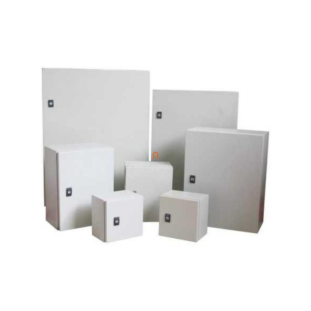 Dulap metalic de distribuție cu panou de montare 600x500x200mm, gri RAL7035 - Skybox SKY1471