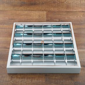   Corp de iluminat 4x18W montat pe tub LED în exteriorul peretelui cu grilaj oglindă, oglindă IP20 DP, fără sursă de lumină (DEL1502)