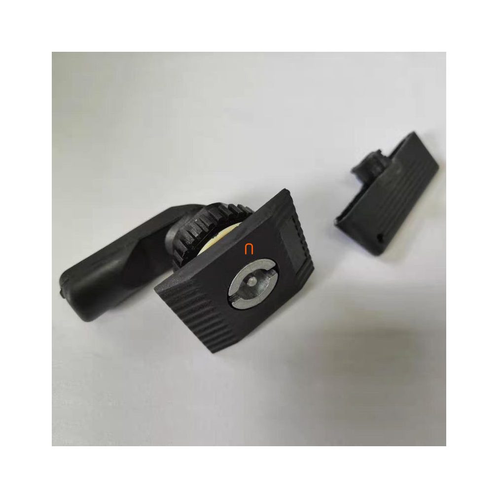 Încuietoare metalică pentru dulapuri de distribuție, din plastic, negru RAL7035 - Skybox SKY1516