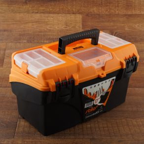   Cutie de scule Stilo cu compartimente de depozitare rabatabile, 17 coloane, 434 x 250 x 238 mm - STI1529