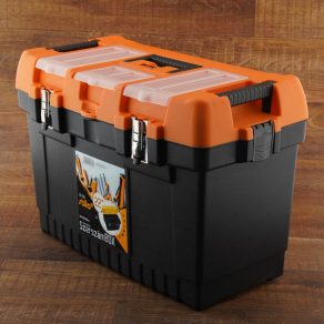   Cutie de scule Stilo cu închizătoare metalică, 22 colțuri, 564 x 310 x 388 mm - STI1531