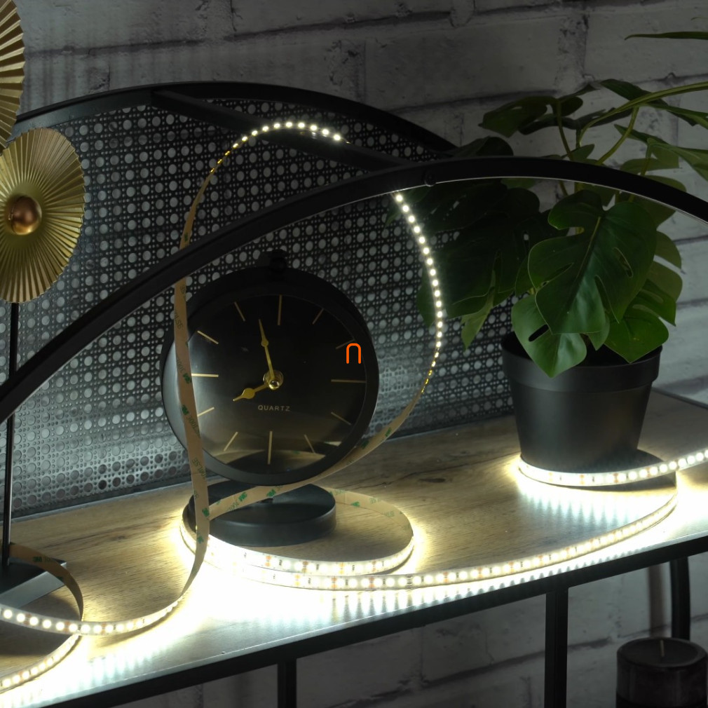Banda LED 120 LED IP20, 12W/fm, 4000K, 1200lm/m, alb rece, SMD2835, 12V DC DEL1575