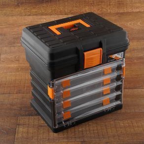   Cutie de scule Stilo cu 4 sortimente extensibile, 14 inci, 340x272x341 - STI1592