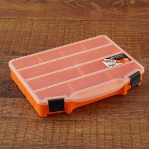   Cutie de sortimentare compartimentată Stilo, portocalie, 10 inci, 251 x 200 x 44 mm - STI1593