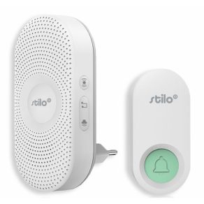   Sonerie fără fir Stilo 300 m IP44 cu buton, AC 230 V, pentru interior - STI1603