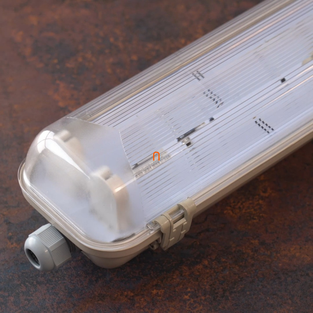 LED Corp de iluminat gol, fără praf și abur, dimensiune 2x36W, montat pe tub LED, cu difuzor din PC, IP65 - deLux DEL1610